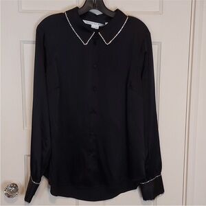 Veronica Beard Kylar Rhinestone Blouse